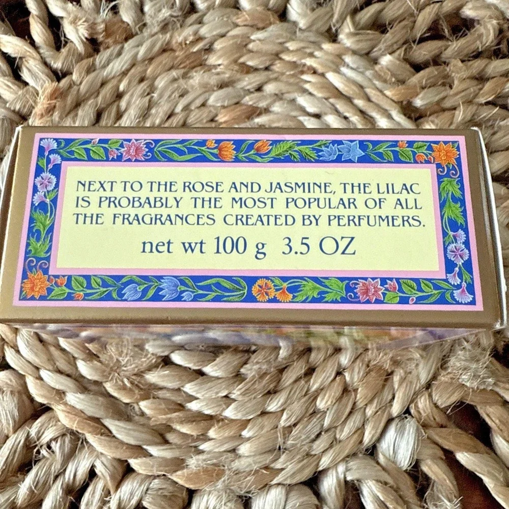 NEW Crabtree & Evelyn Savon Persian Lilac Bath‎ Bar Soap 3.5 oz DISCONTINUED VTG